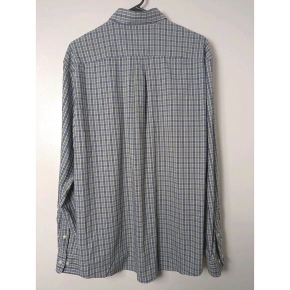 Johnnie O Prep Formance Button Down Shirt Mens Large Plaid Casual Stretch - Picture 5 of 9